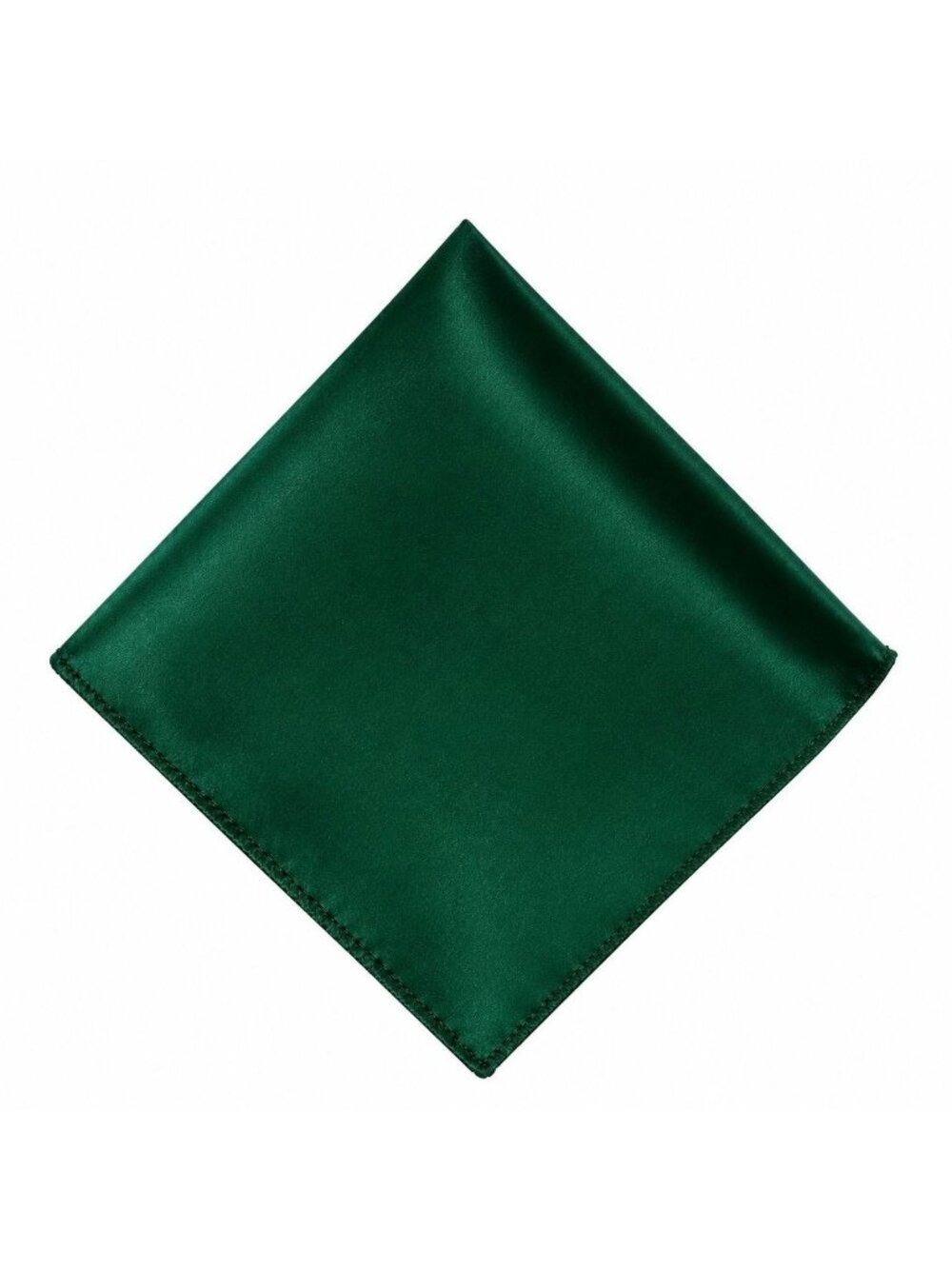 Dark Green Satin Pocket Square 9x9 Mens Handkerchief Wedding Suit Formal  Unisex